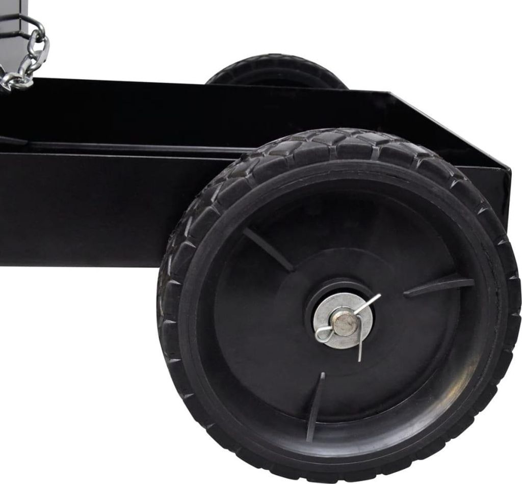 vidaXL Schweißwagen Schwarz Handwagen mit 3 Regalen
