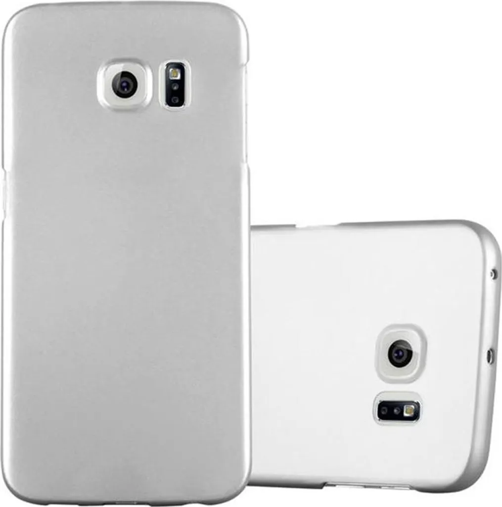 Cover Argento Samsung S6 EDGE Cadorabo - Custodia Rigida Silver Look
