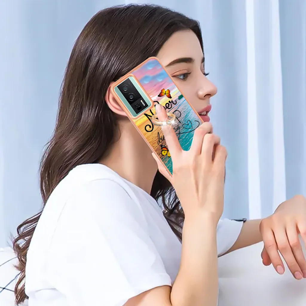 Custodia per Xiaomi Poco F5 Pro/Redmi K60/K60 Pro Custodia magnetica in Finto cuoio con funzione stand Nero
