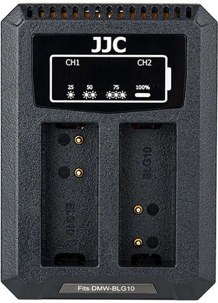 Caricatore JJC DMW-BLG10 per Panasonic Lumix GX9 TZ100 - Viaggia Leggero