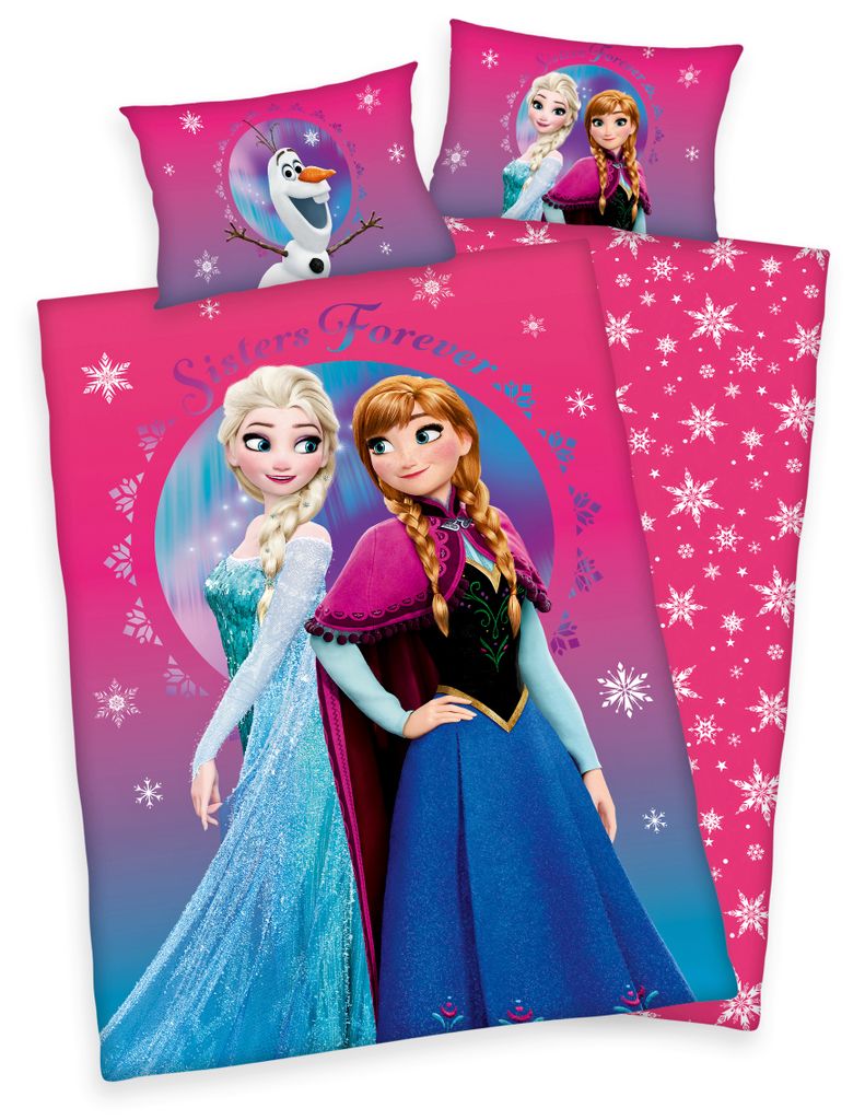Eiskönigin Decke Kissen Schlafsack Kinderschlafsack Disney Frozen Anna und Elsa 