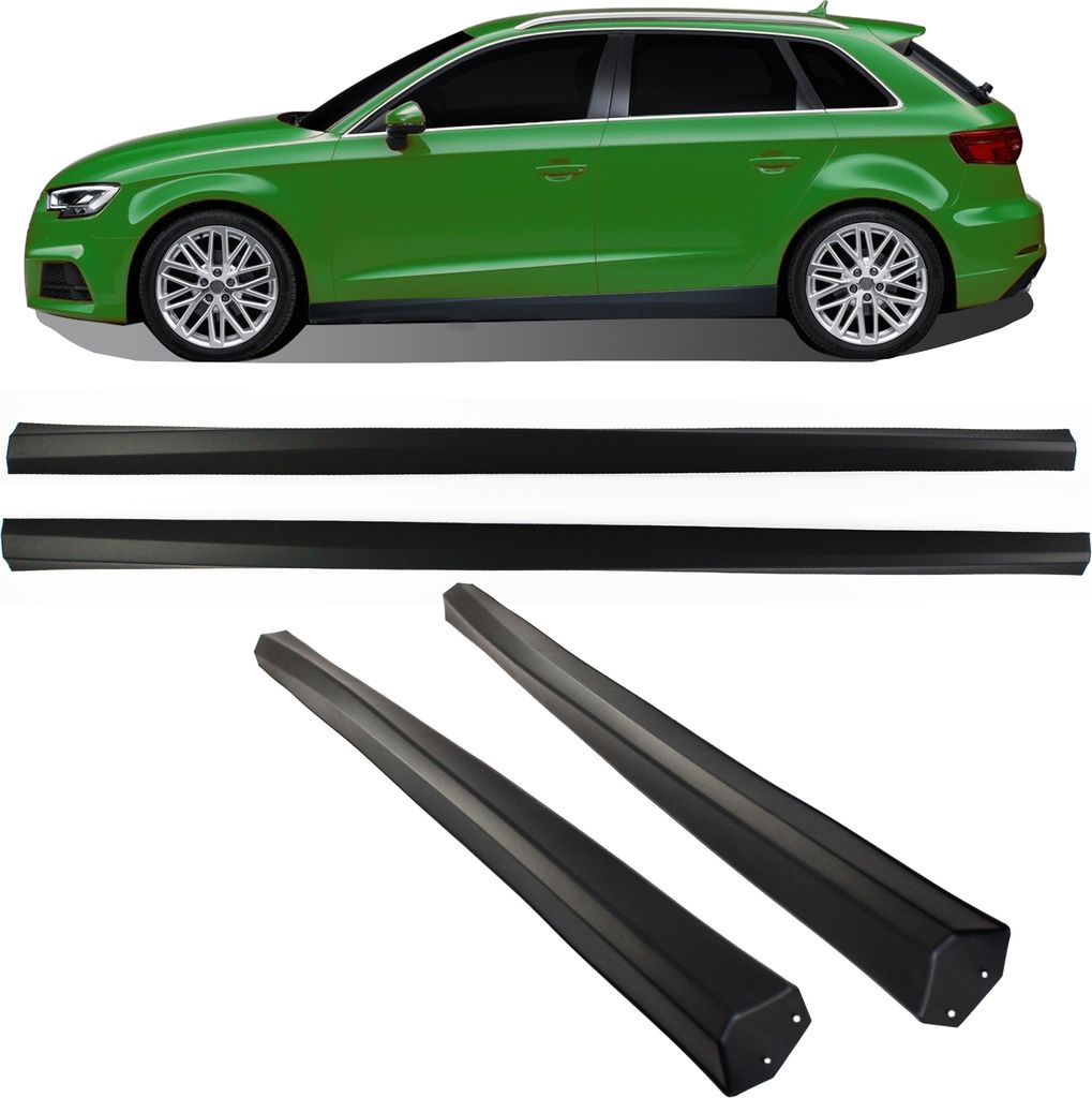 Seitenschweller Schweller Sport Look SET für Audi A3 8V Sportback Facelift ab 2016-2020