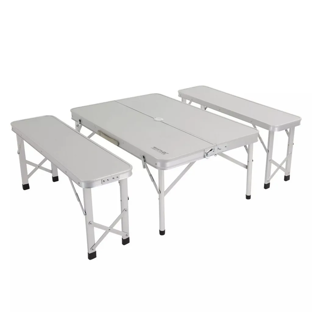 Set de table de camping Regatta gris imperméable et indéchirable unique - 4