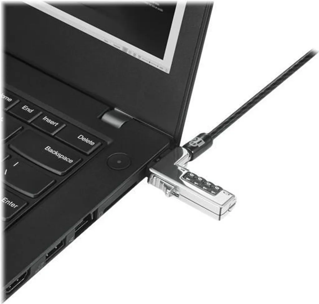 Câble Antivol PC Portable Lenovo 1,8 m avec Serrure à Clé Renforcée