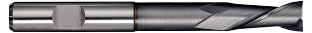 Bohrnutenfräser TypN D.8mm HSS-Co8 TiCN Weldon Z.2 lang TECWE