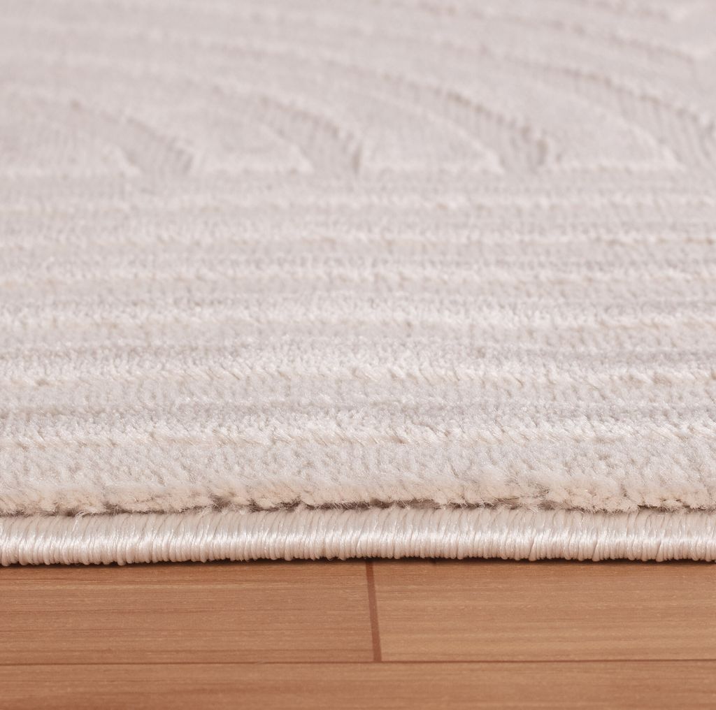 Villa Möbel Sahique Wohnzimmer-Teppich, Designteppich, Rechteckig, Boho Muster, Farbe:Beige, Grösse:80x150 cm