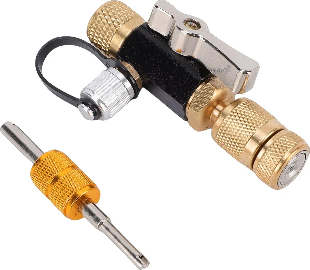 Outil de valve 1/4 anti-fuite pour changer les inserts R1234yf et R410
