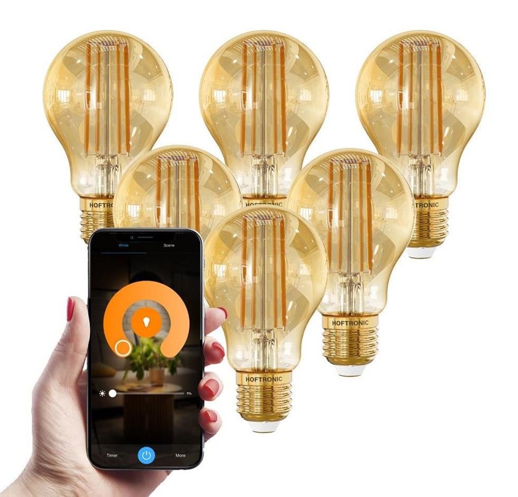 hoftronic Smart E27 LED-Glühlampe 7W 806lm A60 Produktbild 