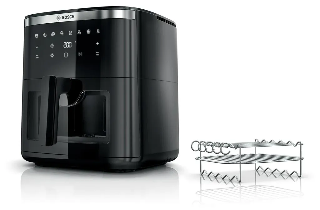Airfryer Bosch 1800W MAF671B1 avec cuve XL 7,2L et friture saine noire
