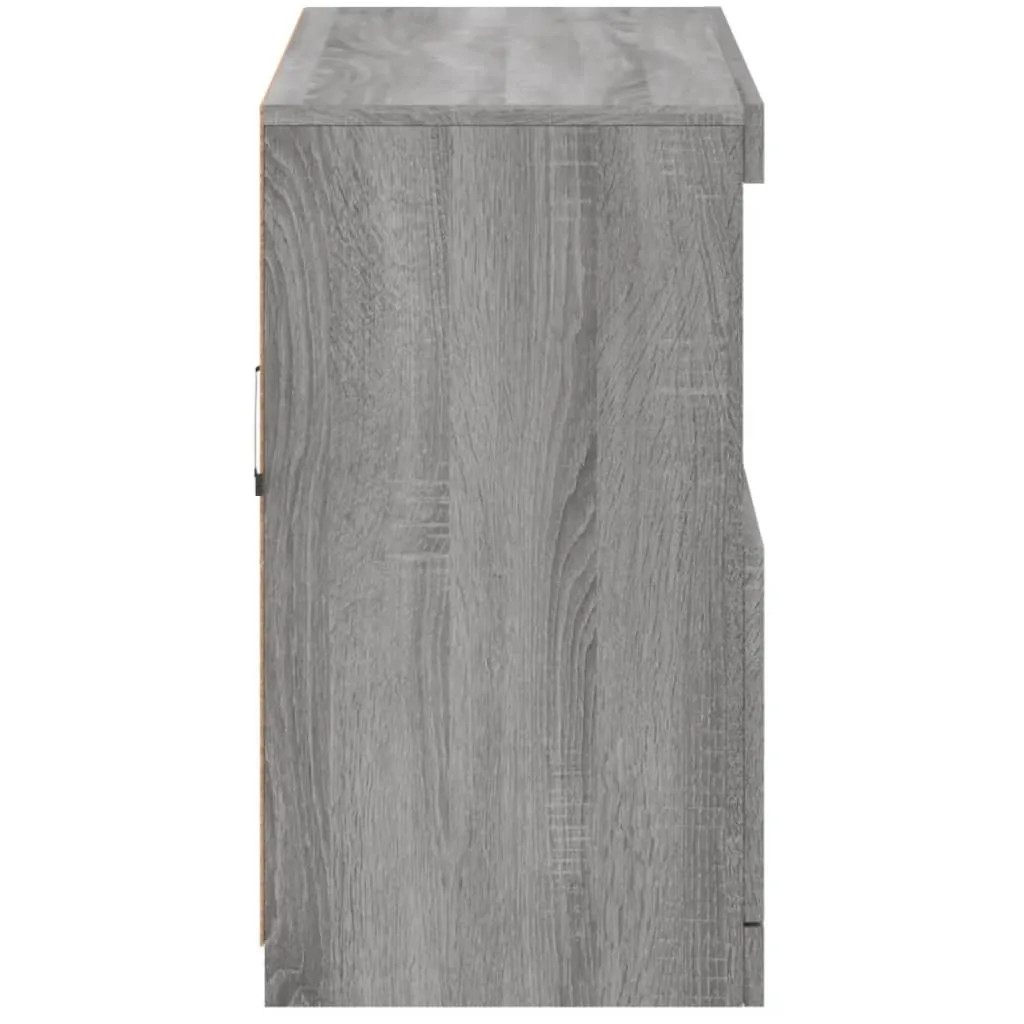 Mobile Credenza LED Grigio Sonoma 81x37x67 cm | Miglior Prezzo Online - 9