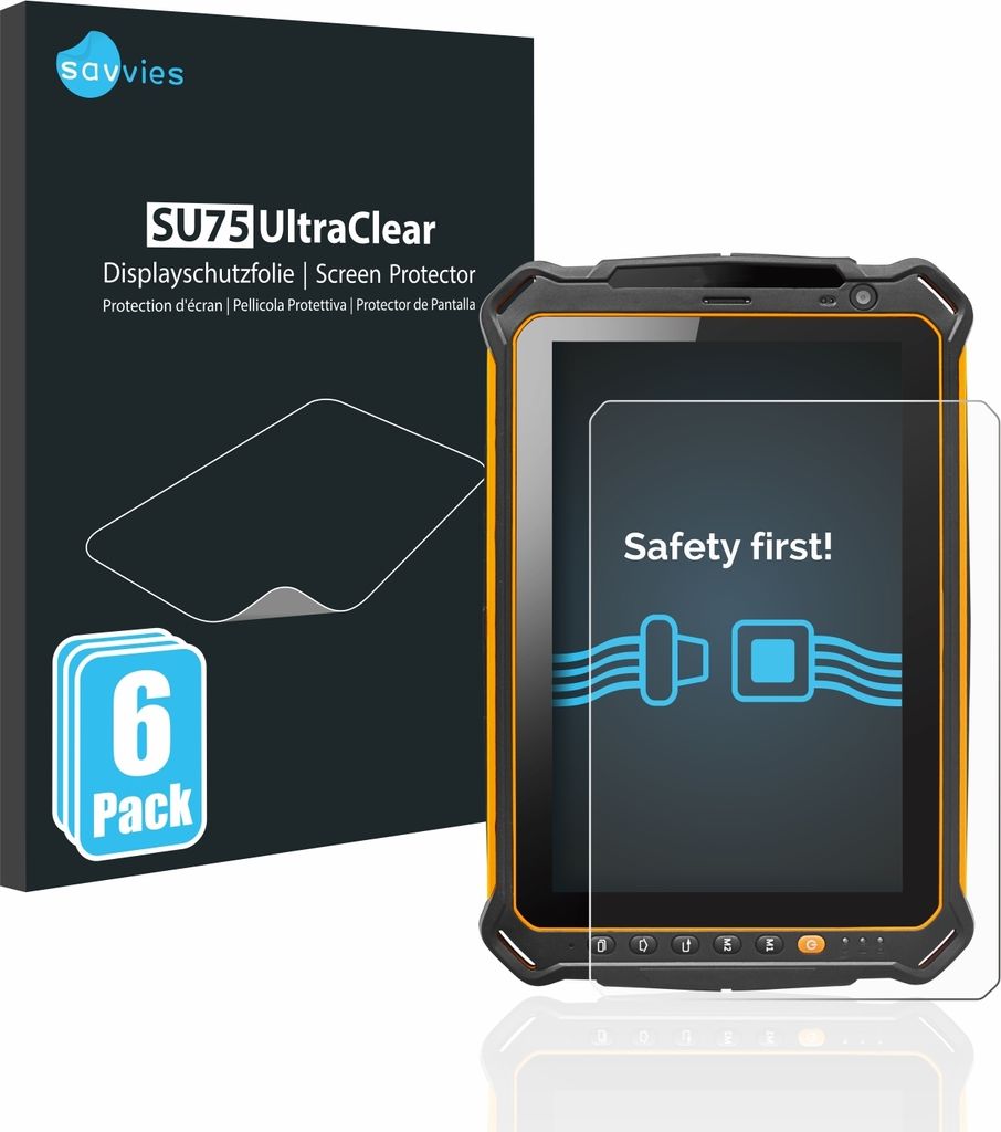 6x Für i.safe MOBILE IS930.2 Schutzfolie Savvies Displayschutz Display Schutz Folie Klar Transparent