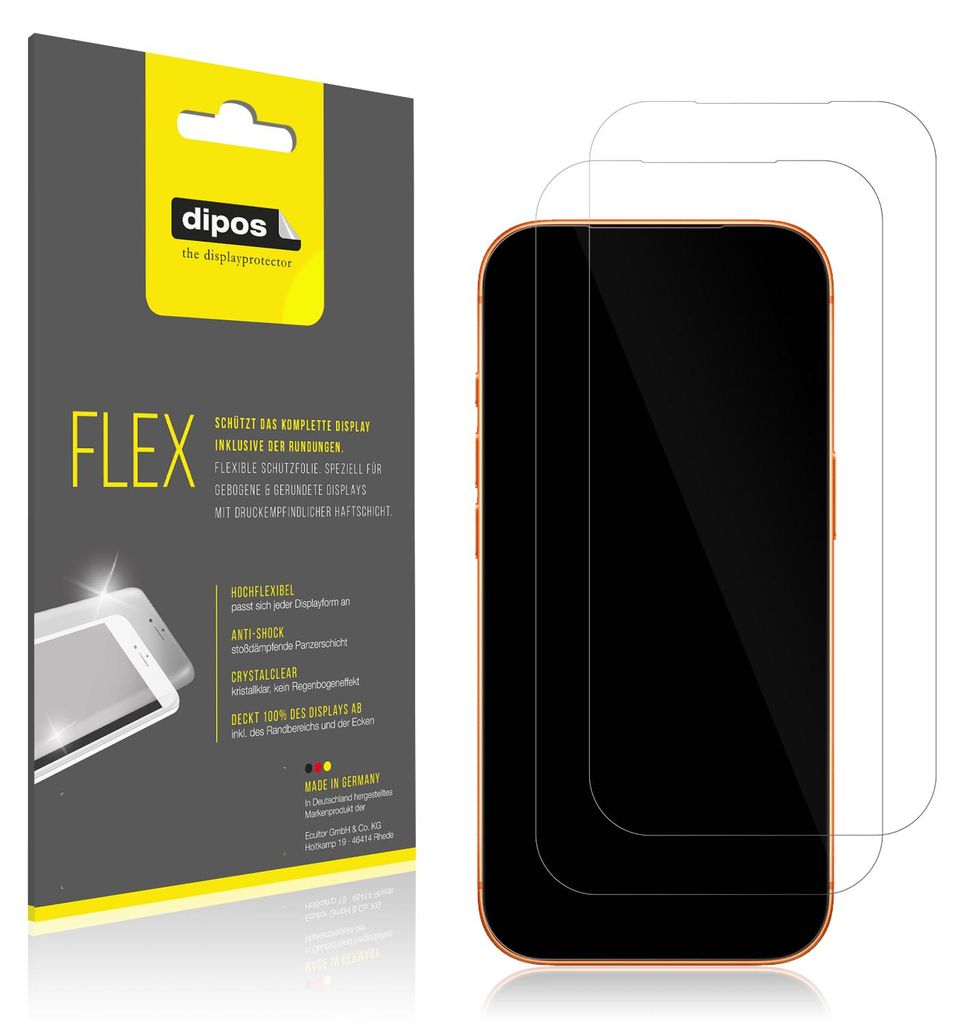 2x Schutzfolie für Apple iPhone 17 Pro Folie, 100% Produktbild 
