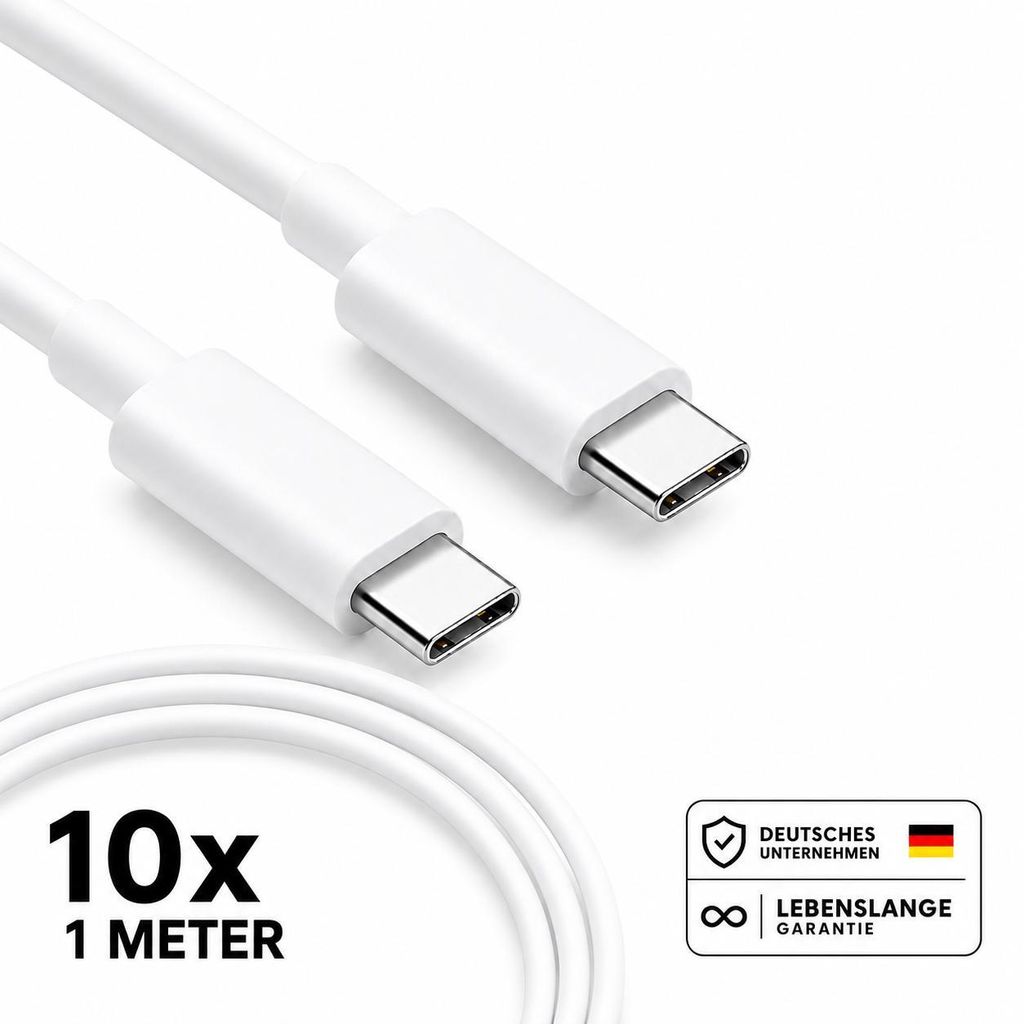 USB-C Schnellladekabel 1M/2M - USB-A zu USB-C oder Typ-C zu Produktbild 