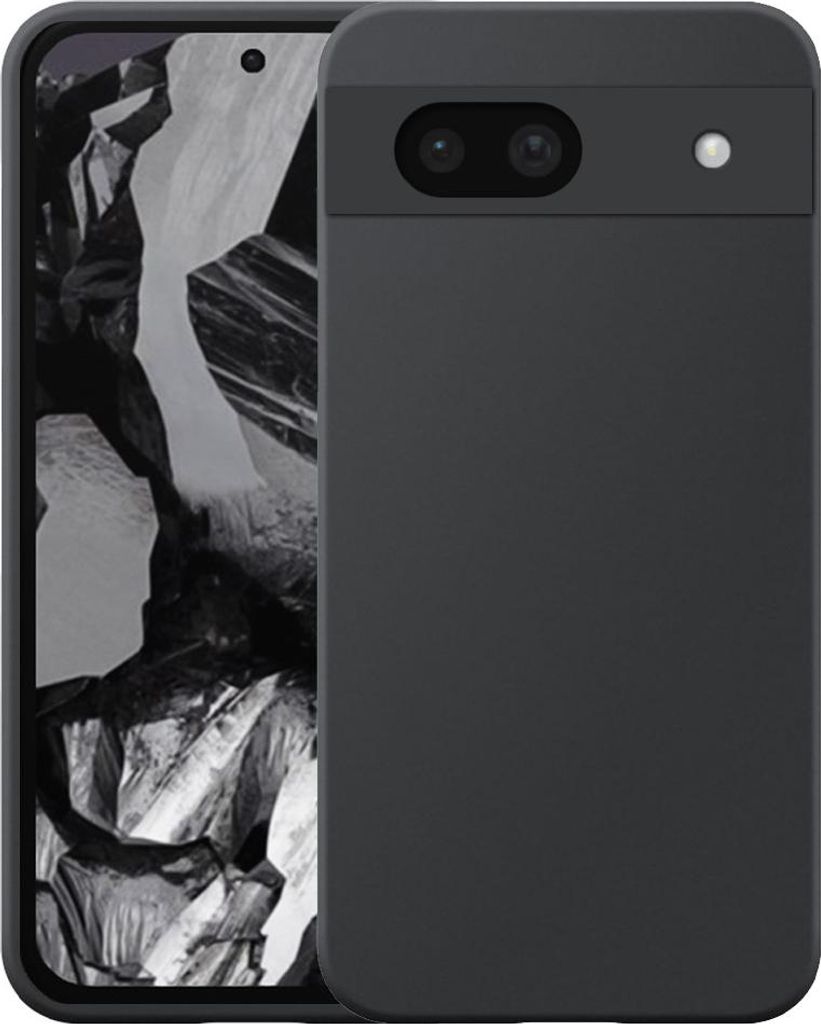 Geeignet für Google Pixel 8A Phone Case Flexible Silicon TPU Case - Flexible Back Cover Case Silicone TPU - Schwarz - Smartphonics