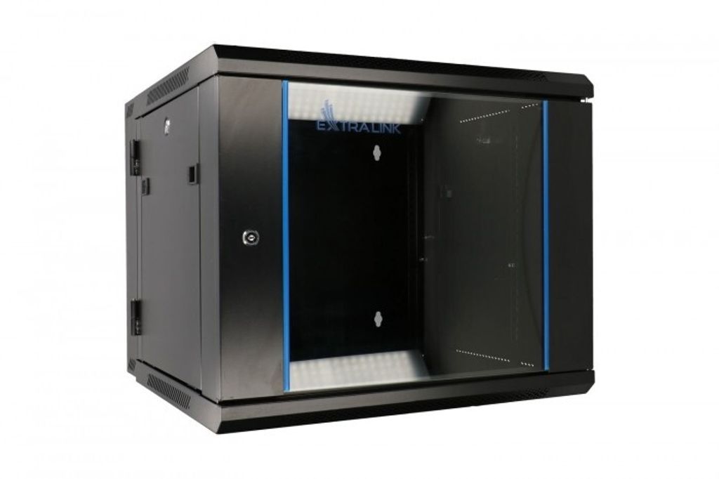 Extralink - szafka wisząca 19" 12U 600x600 AZH Czarna Zdjęcie produktu 