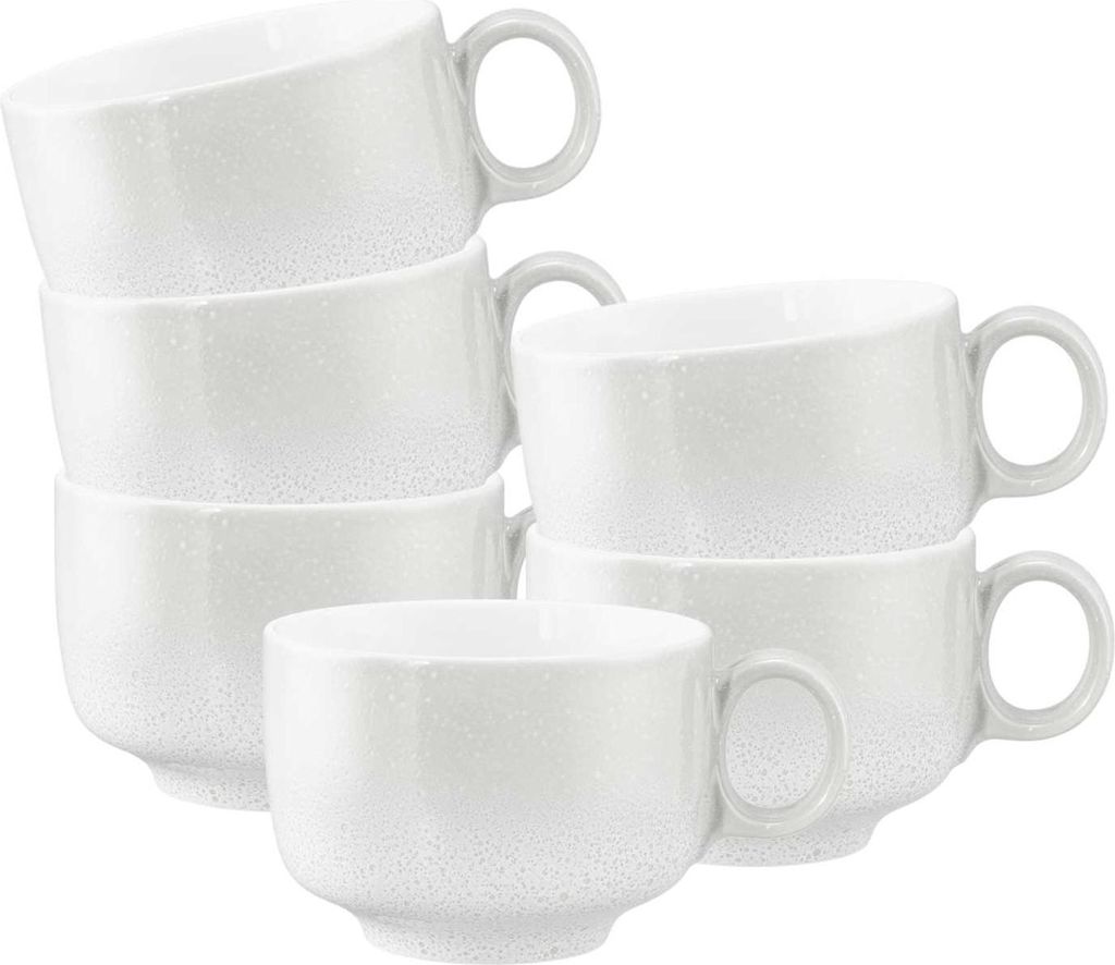 Seltmann Weiden Sento Home Milchkaffeetasse 350 ml 6er Set - Aura white