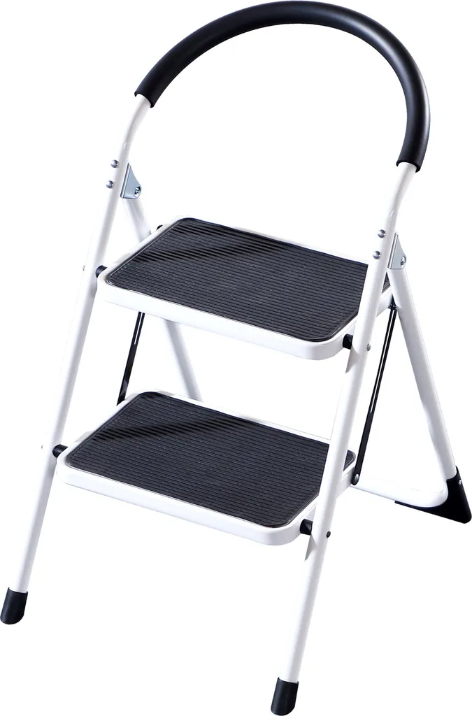 Escabeau Pliant pour la Cuisine et le Dressing - 2 Marches de Sécurité