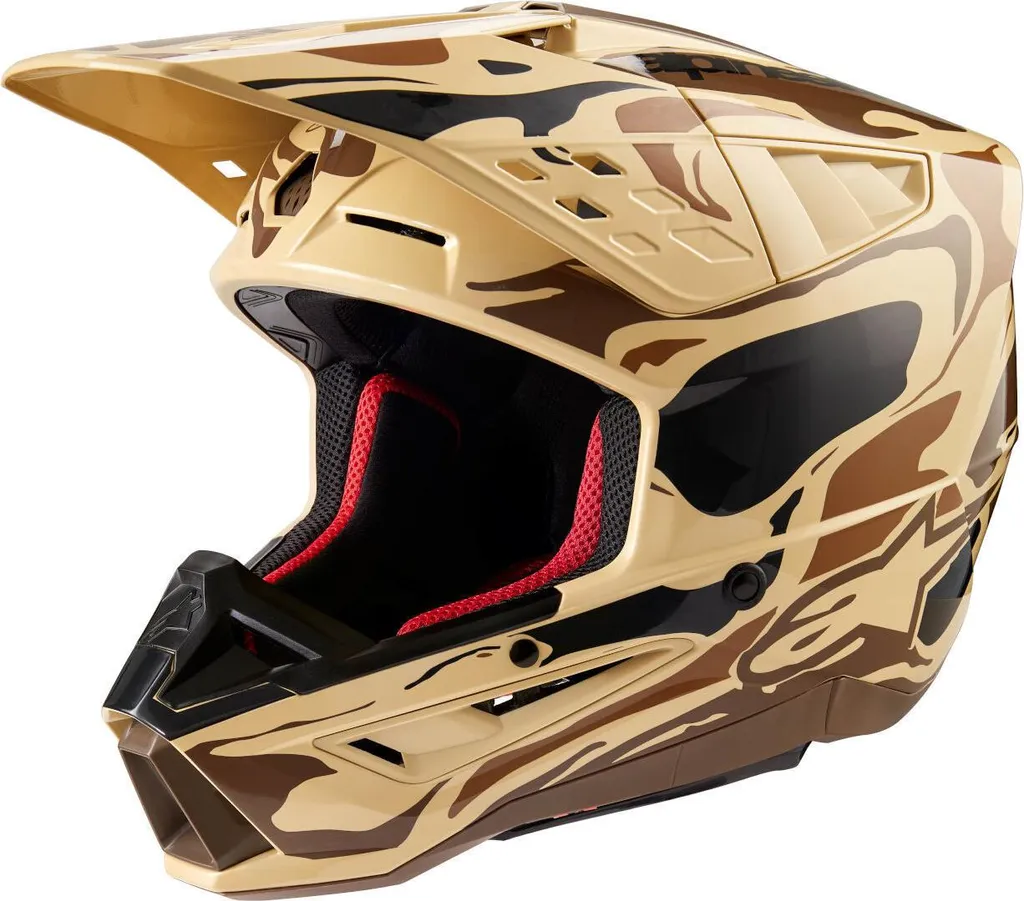 Casque Alpinestars S-M5 Mineral 2024 Marron M (57/58) Cross MX