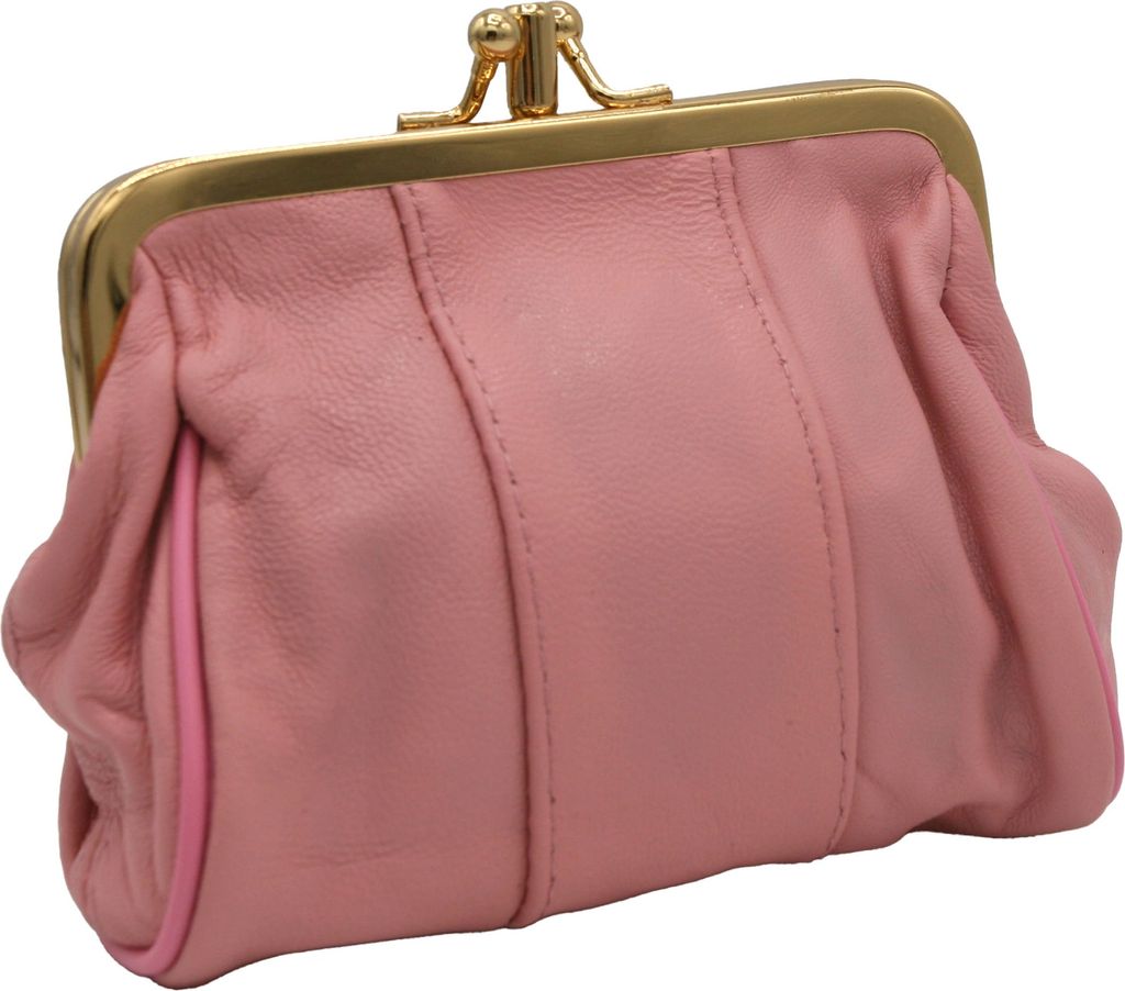 Rovicky Portemonnaie aus Leder für Frauen Resture rosa One size