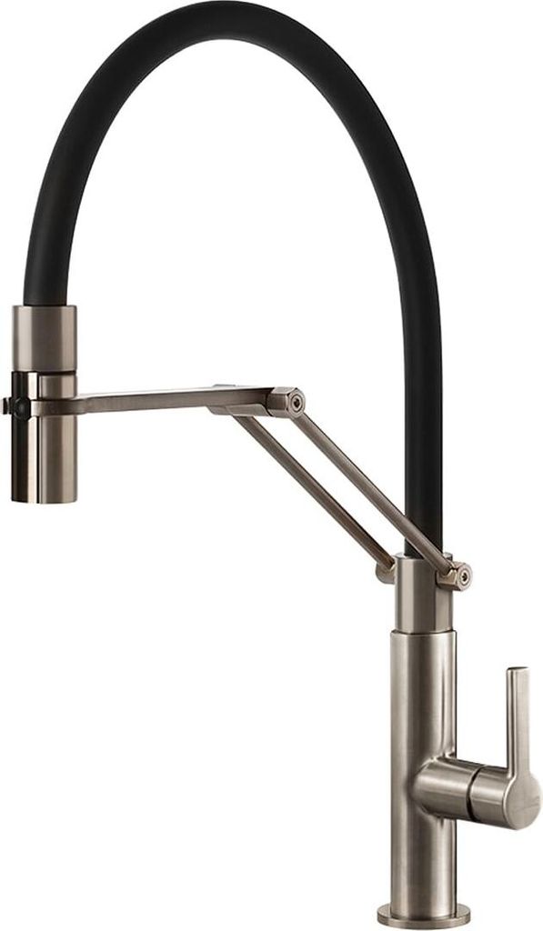 Systemceram OFFEO PRO Edelstahlfinish Hochdruckarmatur