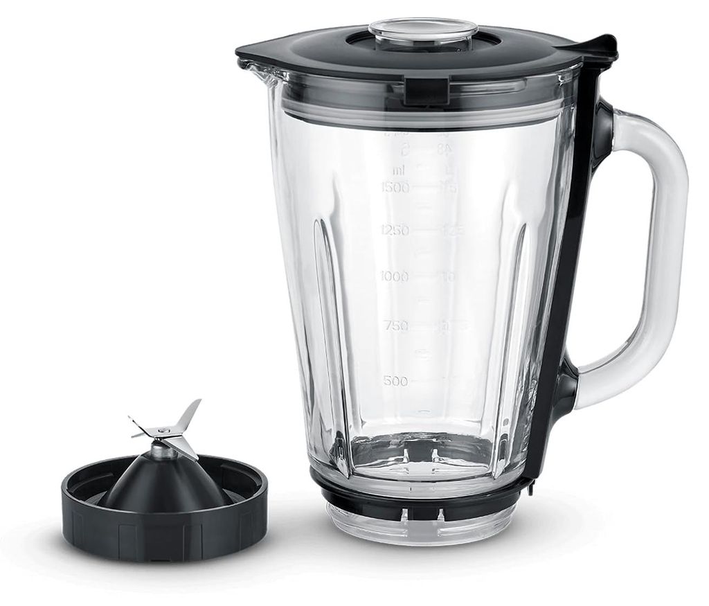 Severin ZB 5593, schudbeker, 1,5 liter, zwart, transparant, Productafbeelding 