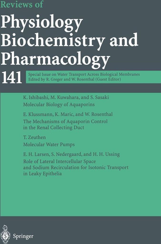 Special Issue on Water Transport Across Biological Membranes
