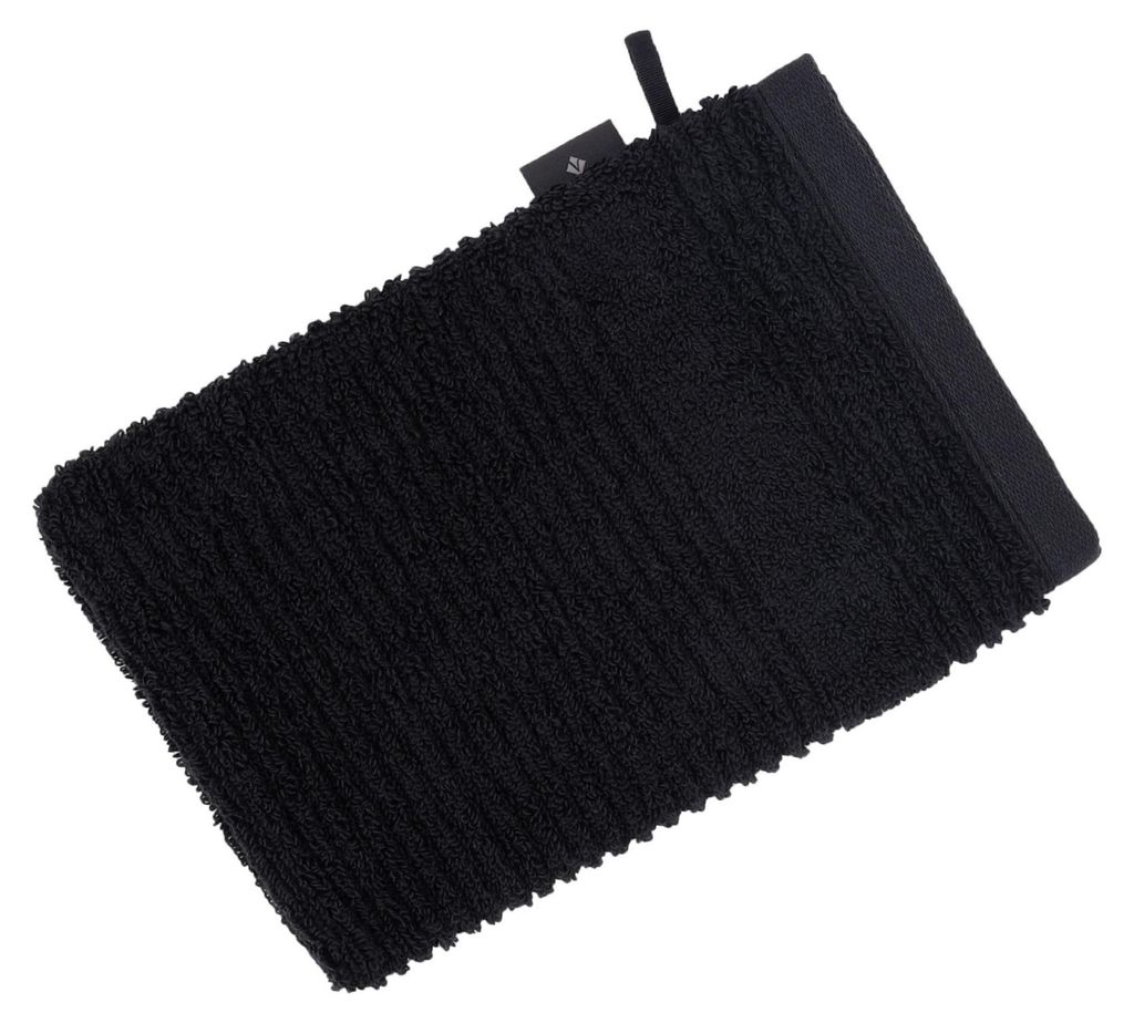 Vossen - Frotteehandtuch Waschhandschuhe "Tomorrow" LT4753 (Einheitsgröße) (Schwarz)
