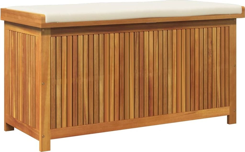 Outdoor-Kissenbox 113x50x60,5 cm Massivholz Akazie Produktbild 