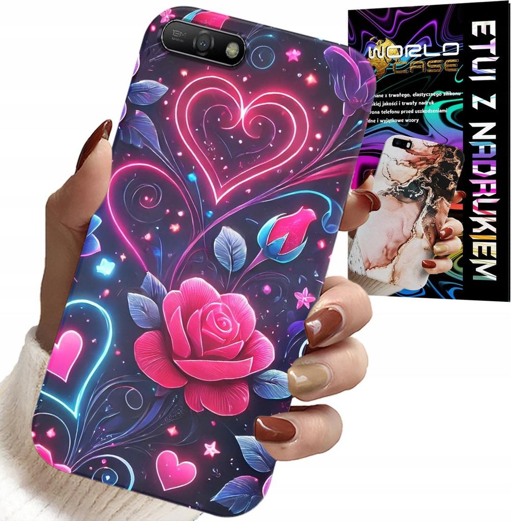 Fall Für Huawei Y6 2018 - Herz, Rose, Teeny Fall + Glas