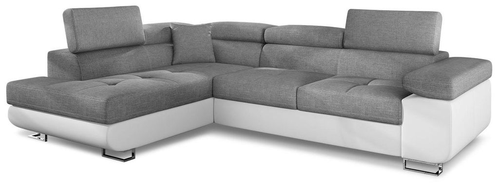 MENZZO Canapé d'angle convertible Antoni avec têtières Image du produit 