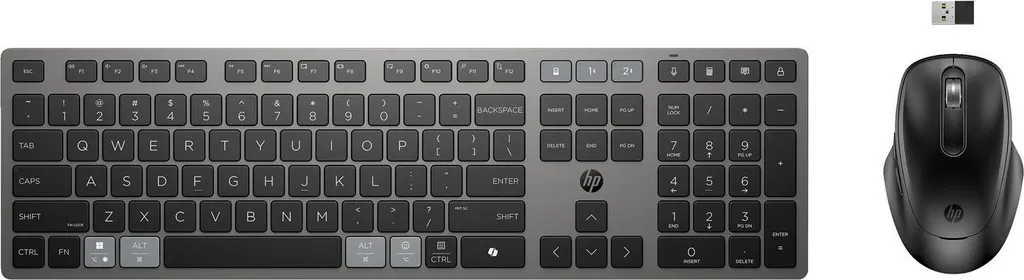 Souris HP 725 Multi-Device Rechargeable - Connexion Sans Fil Triple Mode