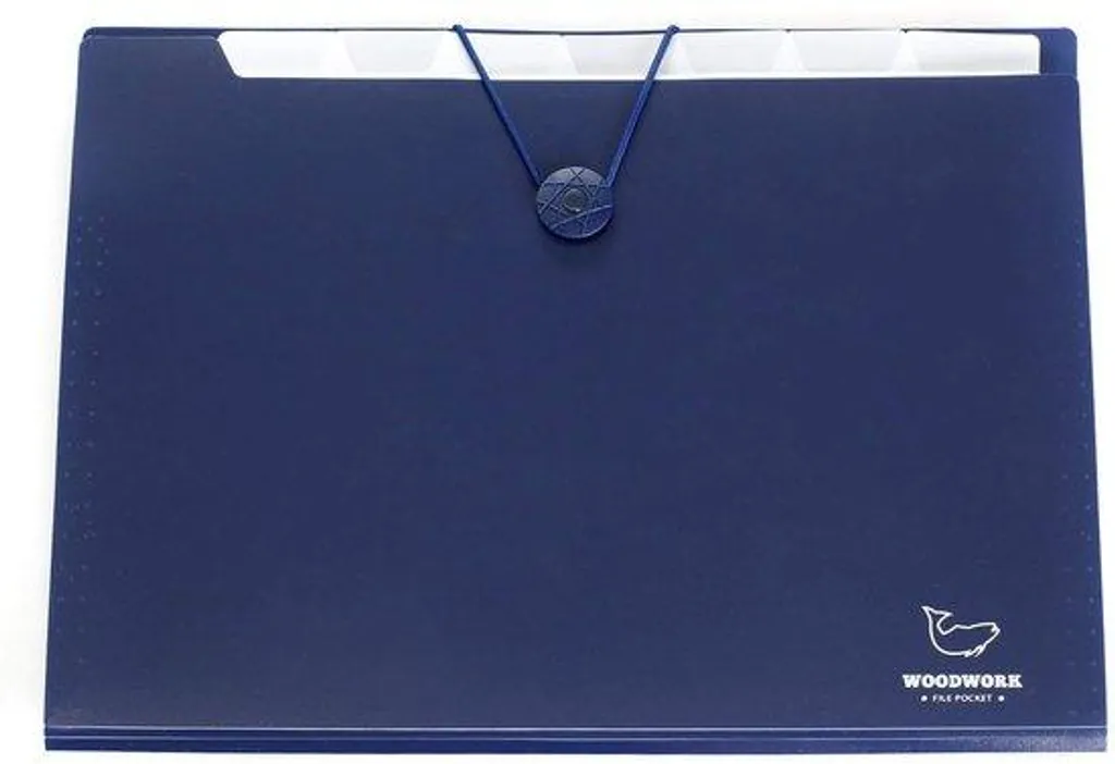 Classeur A4 bleu anti-désordre 7 intercalaires polypropylène trieur