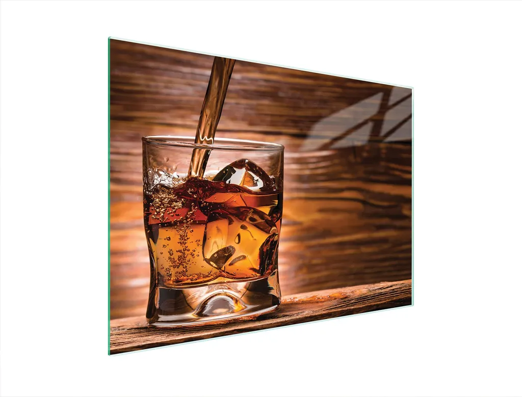 Vetro Temperato 40x30 Whisky - Tagliere da Cucina Antigraffio e Moderno