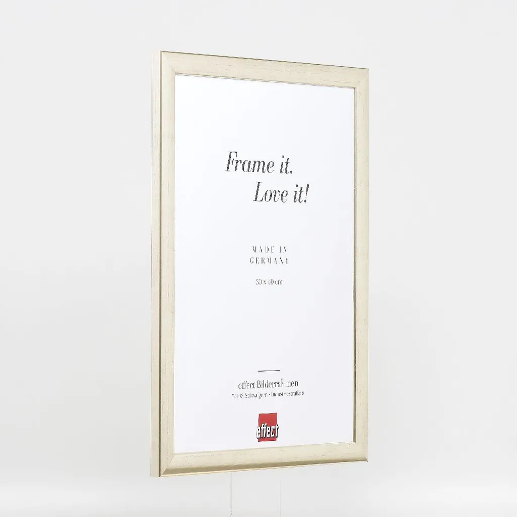 Effect Profil 43: Cornice 25x50 Argento Legno e Vetro Artistico - 6