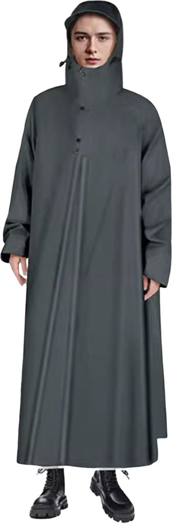 Fahrrad-Regenmantel mit Kapuze, wasserdicht, lange Regenjacke, wiederverwendbar, für Herren und Damen, ultraleicht, regendicht, dick, tragbar, fü...