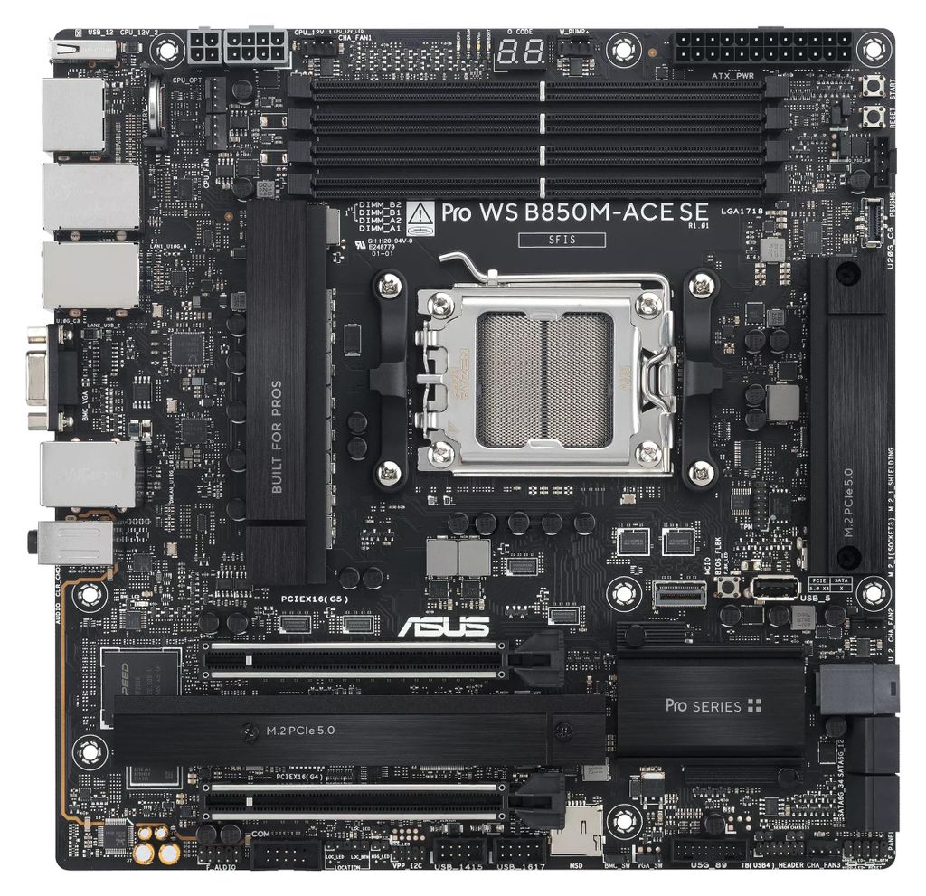 ASUS PRO WS B850M-ACE SE AMD B850 Sockel AM5 micro ATX