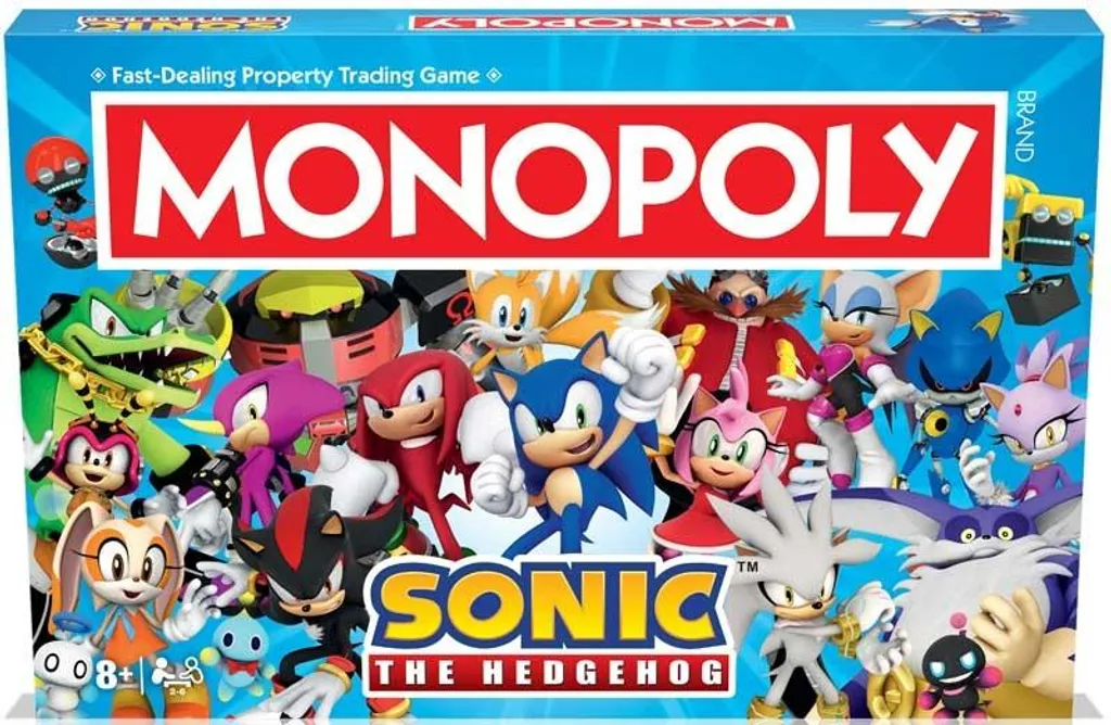 Monopoly Sonic de Hasbro avec Jetons Collector et Combat de Boss Inclus