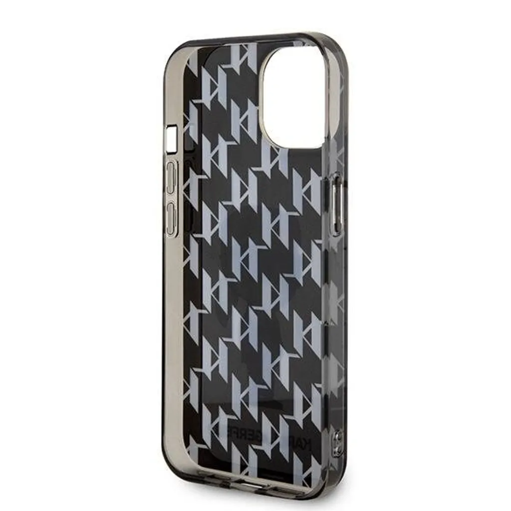 Karl Lagerfeld Ikonik Monogram iPhone 15 Case - Eleganza in Nero - 7