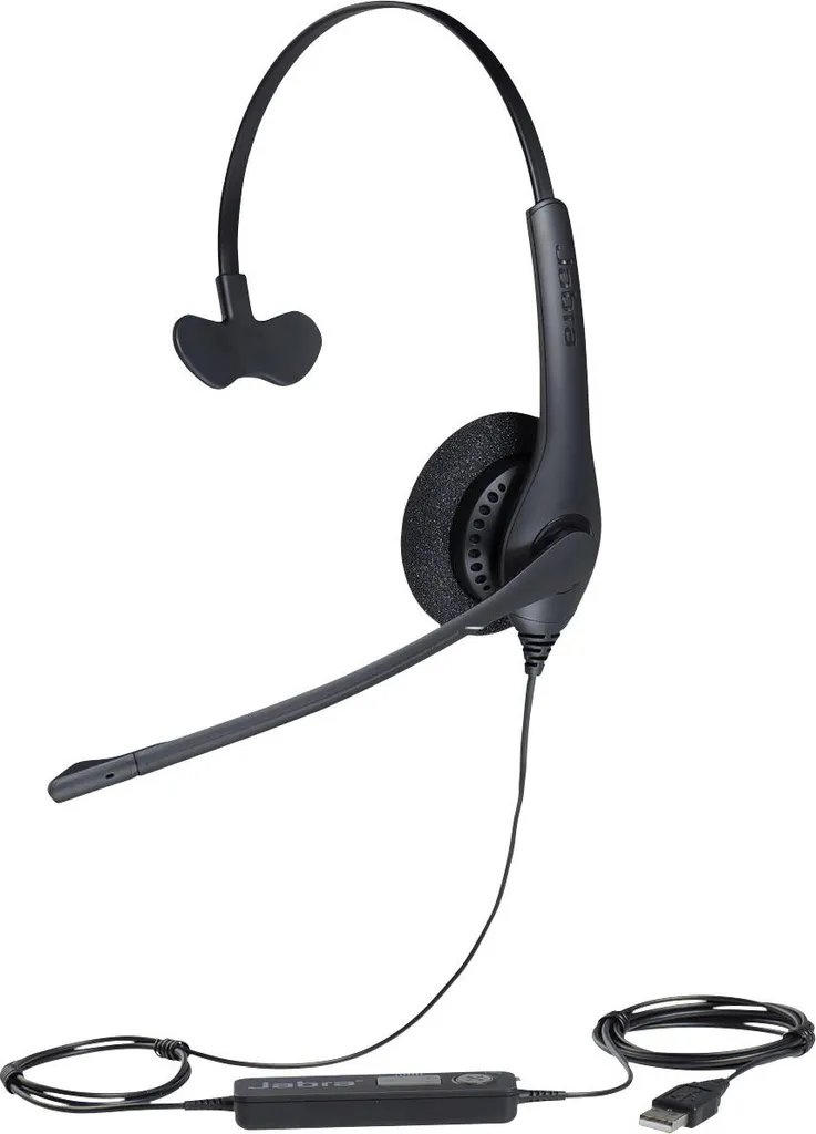 Set Cuffia Jabra Biz 1500 Mono USB QD con Microfono Noise Cancelling