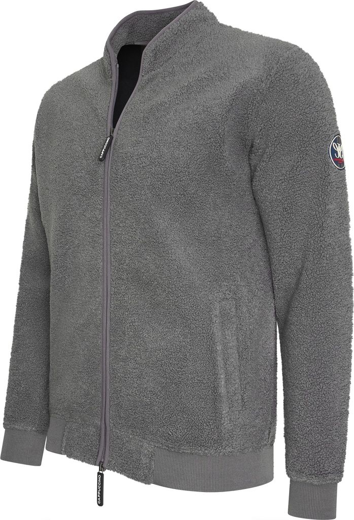 Cappuccino Italia Sherpa Fleece Vest Grau - Große M