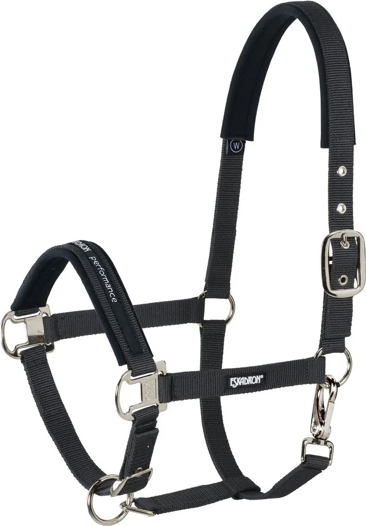 Cavezza Eskadron Nera Extra Warmblood Pin Buckle | Prezzo Imbattibile