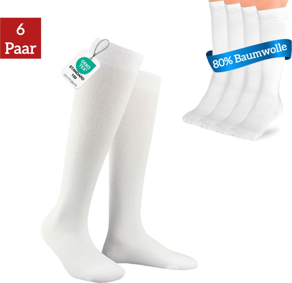 Kniestrümpfe (3-6 Paar) Damen & Herren aus hochwertiger Produktbild