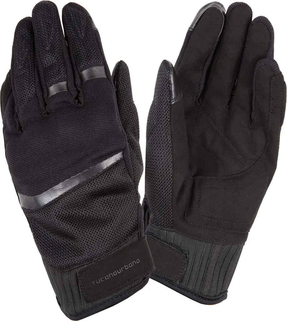 Gants de moto mi-saison et été Tucano Urbano Penna noir taille S