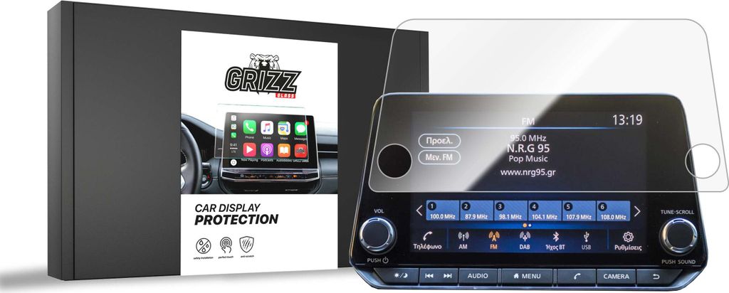 Keramische Autodisplayfolie für Nissan Juke 2 9" (2019-2025), Grizz Protector