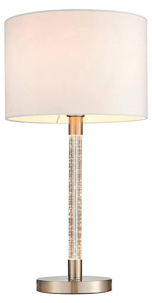 Luminaire de table ANDROMEDA 60cm en chrome satiné avec 2 sources LED