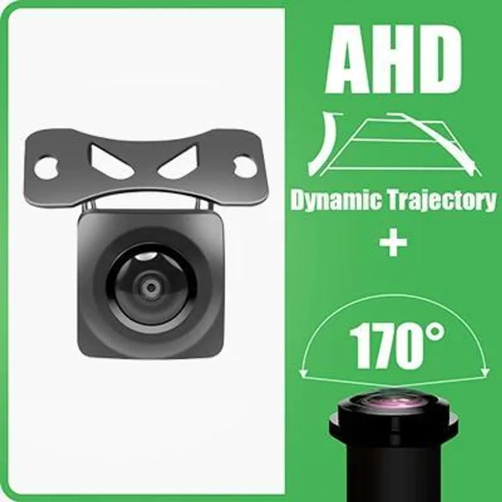 Caméra de recul AHD 1080P dynamique 170° étanche 12V pour voiture