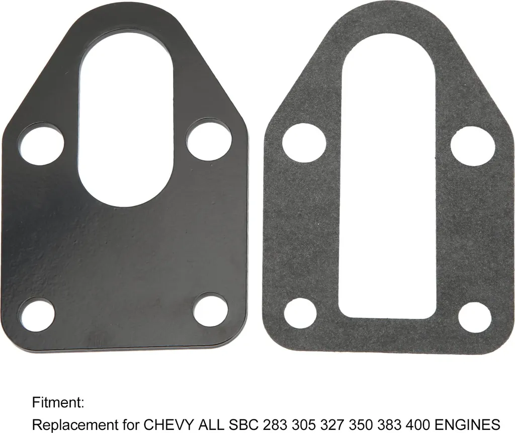Set Guarnizioni Piastra Pompa Benzina SBC Chevy 283-400 Inox Ricambio