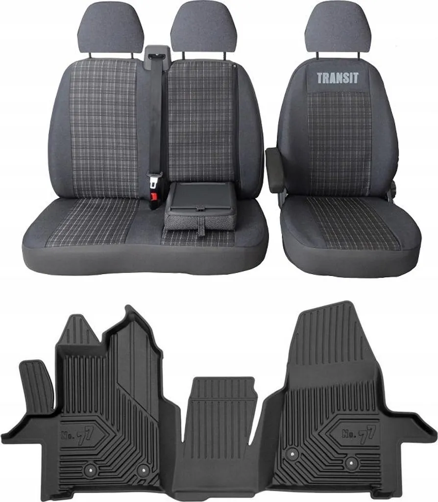 Set di sedili e tappetini FORD TRANSIT Mk8, 77 pezzi