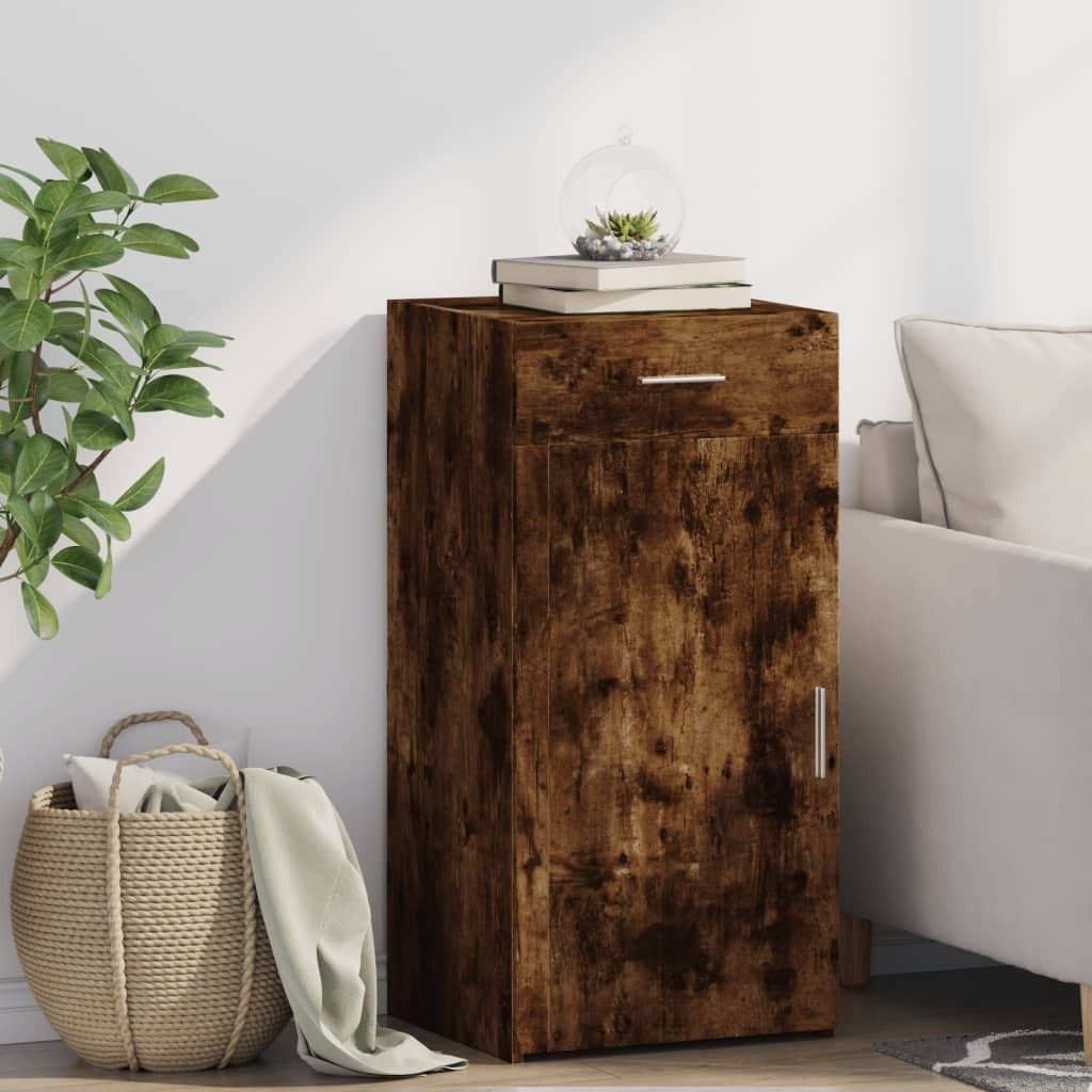 (Robust Möbel)Sideboard/Kommode - elegantes Design - Buffetschrank - Räuchereiche 45x42,5x93cm Holzwerkstoff DE710266 - Kommoden