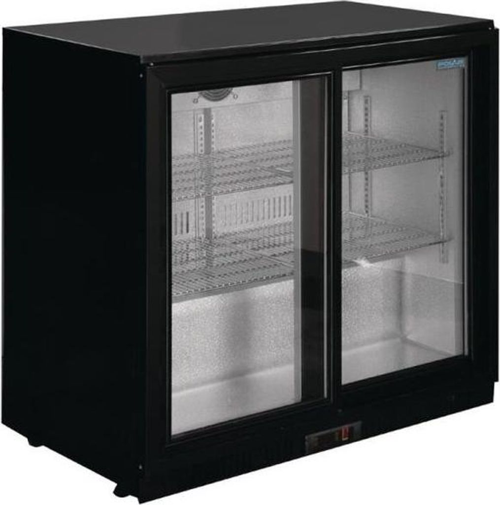 Polar Serie G Barkühlschrank Mit 2 Schiebetüren 208L Produktbild 